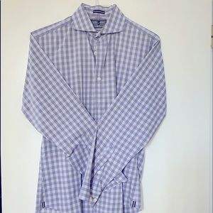 Mens check button down shirt